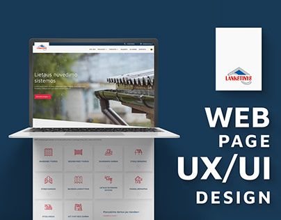 Web page UX/UI design