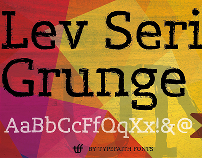 Lev Serif Grunge - Free Font