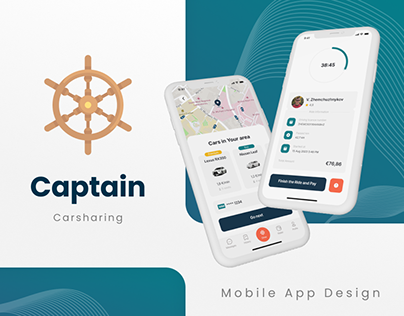 Captain | Carsharing App | Mobility UX/UI Design