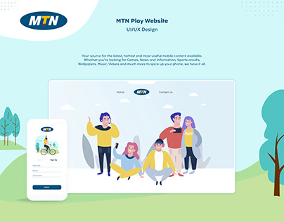 UI/UX Design for MTN Play Interactive Web | Mobile App