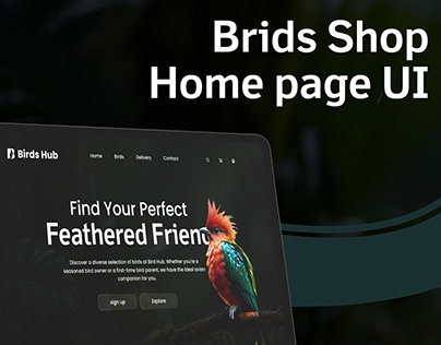 Brids Shop Home page UI