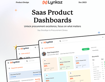Lynkaz - Sass Product Dashboard