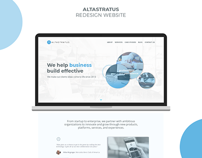 Redesign - Altastratus Website [Learning Project]