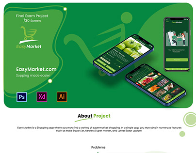 Supermarket App UI Design