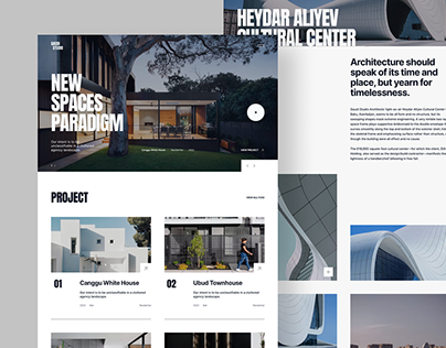 Creative Architecture Landing Page | UI Design