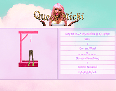 Project thumbnail - Queen Nicki Hangman Game