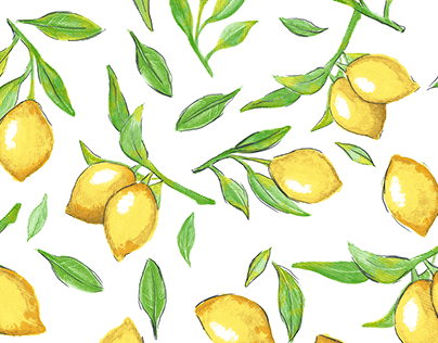 Project thumbnail - Textile print - Sicilian Lemons