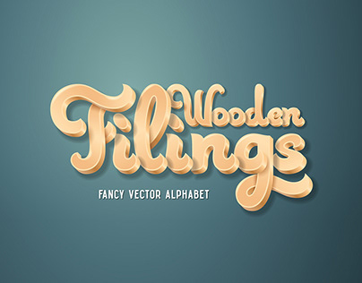 Wooden Filings Alphabet