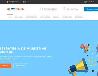Landing Page - My Cliente