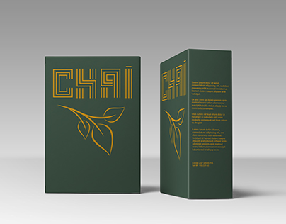 Chai tea logo and packing concept design
