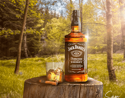 Jack Daniel's in forest