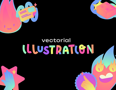 Project thumbnail - Vectorial cute Illustrations