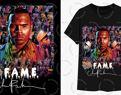 Chris Brown 2023 shirt design