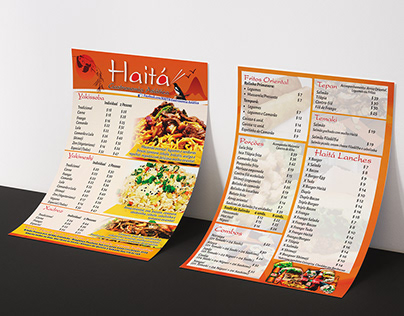 Criação de Flyer - Haitá Gastronomia Asiática