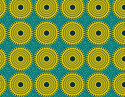 African wax pattern design