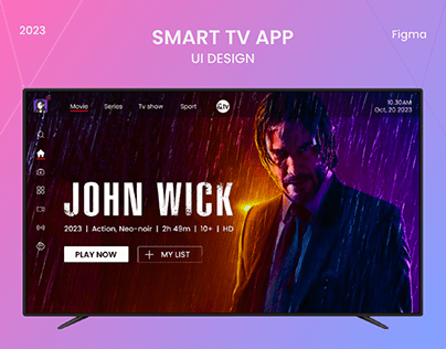 Smart TV app UI design
