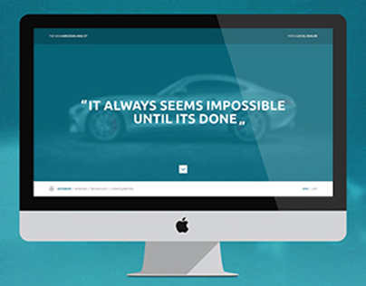 Mercedes AMG GT - Website redesign