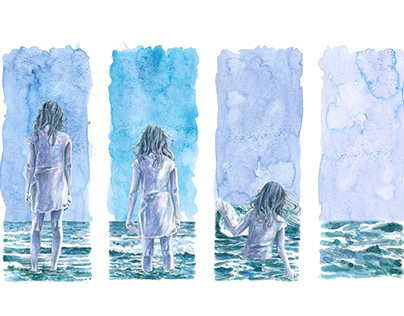Ilustração "A boneca de sal - a história do nosso mar"