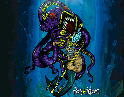 Poseidon/Kraken Illustration