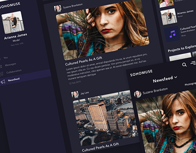 SOHOMUSE. Social Network for Creative Professionals.