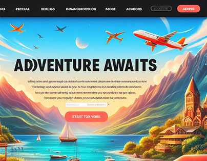 Travel Agency Exotic Landing Page