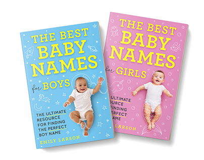 "The Best Baby Names for Boys/Girls" Book Cover Design