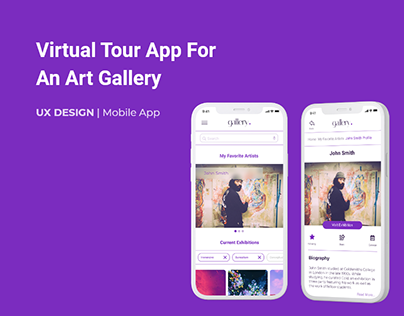 UX Design | Mobile App | Virtual Tour Gallery