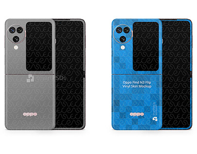 Oppo Find N3 Flip (2023) Skin PSD Mockup