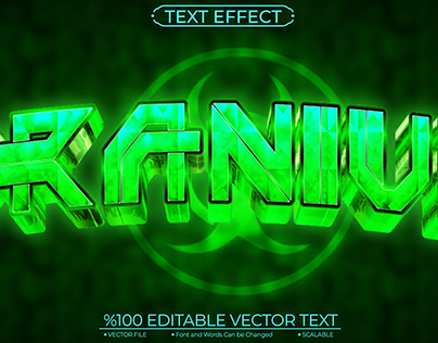Green Uranium Text Effect