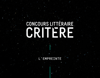 Concours littéraire Critère | Campagne publicitaire