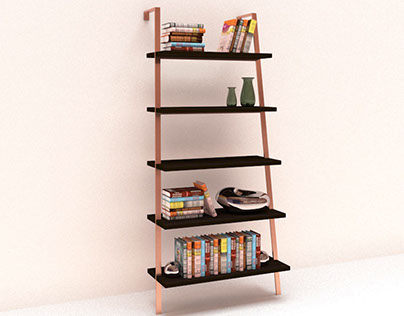 metal wall bookcase