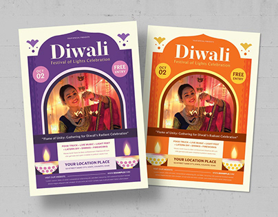 Diwali Flyer Template for Indian Diwali Festivities