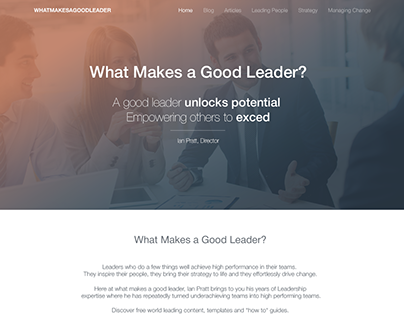 Trainings - What Makes a Good Leader?