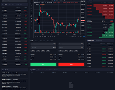 Crypo - Cryptocurrency Trading Dashboard