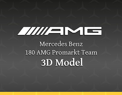 Mercedes Benz 180 AMG Promarkt Team 3D Model