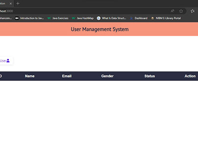 User Management System using Node, Express and mongoDB
