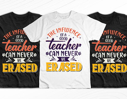 T-shirt Design | Teacher life Typography t-shirt vector