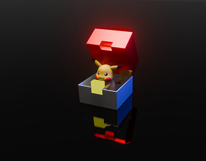 Pikachu en su cubo