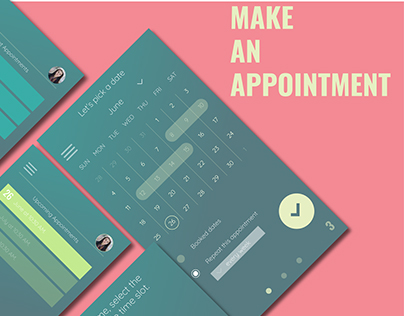 User Interface for an appointment maker application