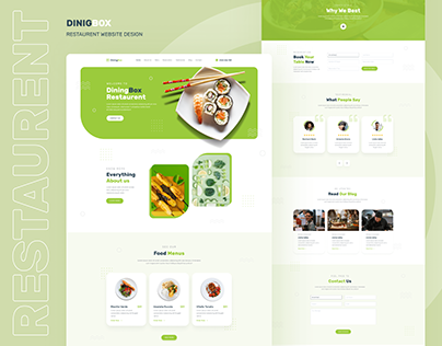 Restaurant Website Ui design