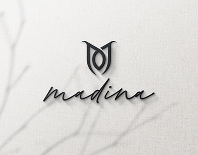 Madina Store Arabic Logo (M + م) (شعار عربي مدينة)