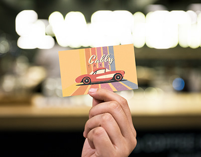Business card for "Retro Taxi"