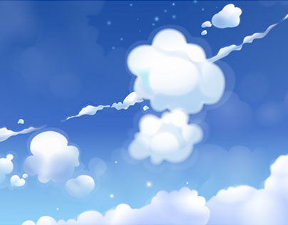 Cartoon clouds