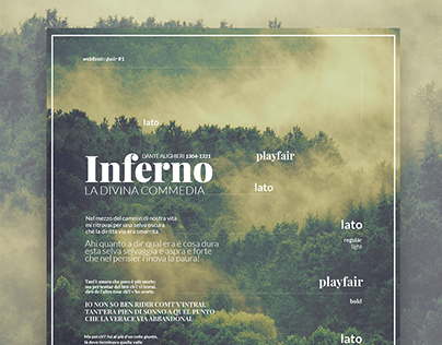 Web Font in Pair Poster Design