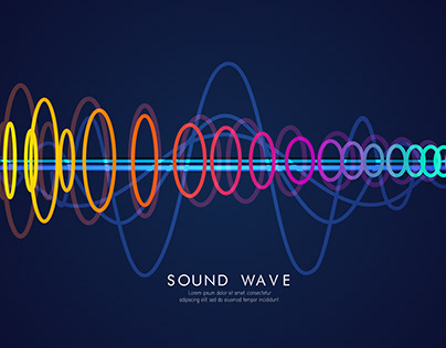 Sound Wave Abstract Design