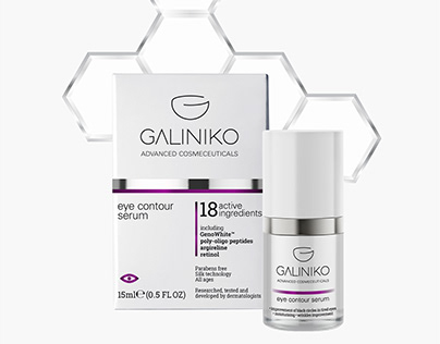 Galiniko eye contour serum packaging design