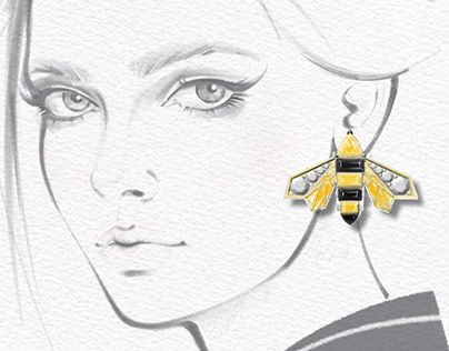 Project thumbnail - Earrings Sunny bee