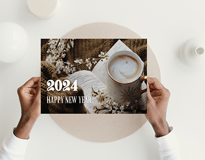 Aesthetic Photography 2024 Calendar Postcard Design
