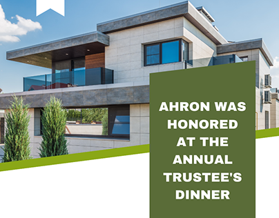 Ahron was Honored at the Annual Trustee's Dinner