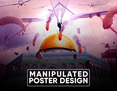 Palestine and Israel war poster design